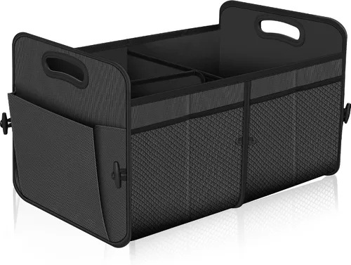 Vista 11 de Femuar Organizador de maletero de gran capacidad, accesorio impermeable para coche, antideslizante, plegable, adecuado para todos los vehículos