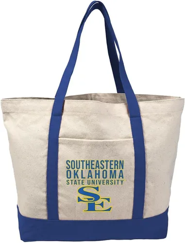 Vista 371 de Campus Lab Bolsa de lona con logotipo primario colegiado con bolsillo externo, bolsa de hombro reutilizable para ir de compras, playa Águilas A&m