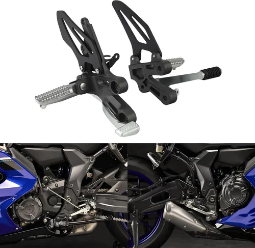 Vista 9 de TCT-MOTORPARTS Soporte de pedales de descanso para conductor delantero para YAMAHA YZF-R7 YZF R7 2022-2024