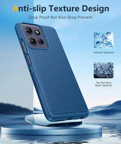 Vista 449 de FNTCASE Funda para iPhone 17 Pro: Fundas delgadas translúcidas de color azul claro compatibles con MagSafe, protección completa de la cámara