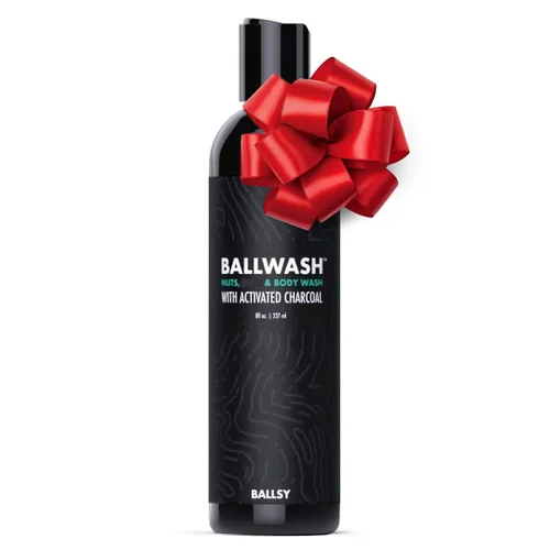 Vista 4 de Ballsy Ballwash Jolly Jewels Gel de baño de carbón para hombres, jabón, hidratante, gel de ducha, con aceite de coco, aloe vera, lavanda y aceite