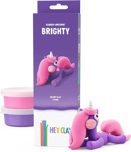 Vista 16 de HEY CLAY Forest Animals - Claymate Bear - Kit de arcilla seca al aire con 3 latas y herramientas de escultura con divertidas instrucciones