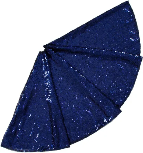 Vista 10 de ShinyBeauty Falda de árbol de Navidad rosa claro de 24 pulgadas, falda de lentejuelas para lápices/mini árboles, cubierta navideña para Año Nuevo