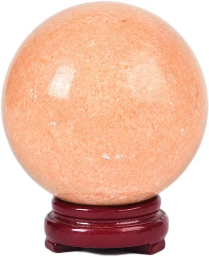 Vista 147 de JIC Gem Piedra Natural de Jaspe Africano Cristal de Curación Esfera Adivinación Bola de Piedra Preciosa, Feng Shui Reiki Aura Decoración