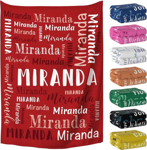 Vista 9 de Manta personalizada con nombre, mantas y mantas personalizadas para niños, bebés y adultos, manta con nombre personalizada para mujeres, hombres