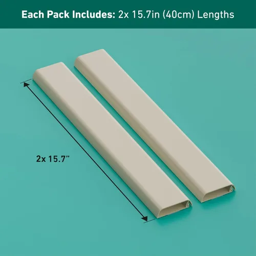 Vista 4 de D-Line Ocultador de Cables para Soporte de Pared de TV, Oculta Cables de TV Montada, Cubiertas de Cables, Cubierta Autoadhesiva para Cables