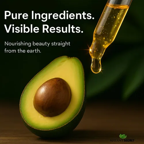 Vista 7 de Mayan's Secret - Aceite de aguacate para cabello y piel - Hidratante facial natural para piel seca - Aumento de colágeno para el envejecimiento