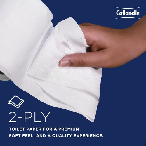Vista 5 de Rollo de papel higiénico Kimberly-Clark Kleenex Cottonelle 17713, L, Blanco, 20