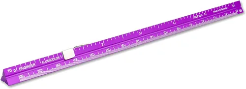 Vista 41 de Alumicolor Regla Métrica de Bolsillo para Arquitecto de Aluminio, 15CM, Negro