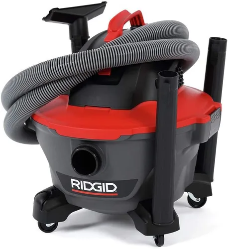 Vista 2 de RIDgid 62698 RT0600 NXT aspiradora mojado/seco de taller de 6 galones con ruedas, motor de 4.25 Pico HP y manguera con bloqueo Pro, gris oscuro