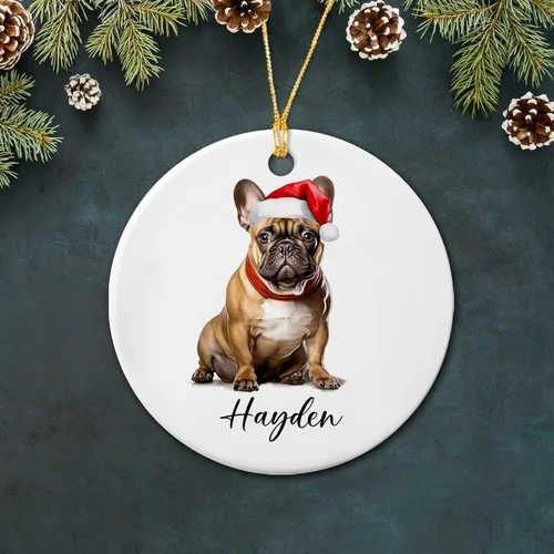 Vista 16 de Bichon Frise - Adorno de cerámica de Navidad 2025, adornos personalizados de Bichon Frise regalos para los amantes de los perros, bonito adorno