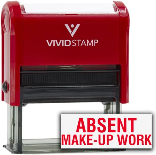 Vista 12 de ABSENT - Sello de goma autoentintado para profesor (tinta negra) - Mediano