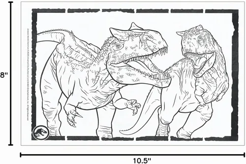 Vista 10 de Libro para colorear y actividades Jumbo de Jurassic World - 64 páginas