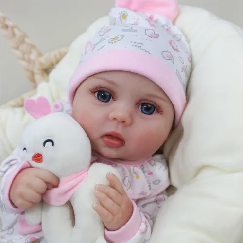 Vista 3 de Kaydora Muñeca Reborn Baby – Niña recién nacida realista de 16 pulgadas, muñeca de silicona realista con cuerpo suave y pesado, caja de regalo