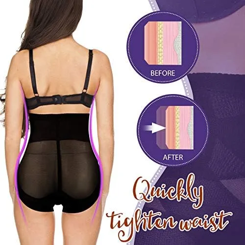 Vista 5 de 2 pares de pantalones moldeadores de compresión para adelgazar
