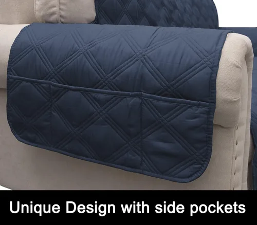 Vista 5 de CHHKON Funda de sofá 100% impermeable, antideslizante, acolchada, protector de muebles, para niños, mascotas, para sofá de cuero