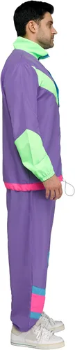 Vista 2 de Fun World Hip 80s Tracksuit Men's Costume
