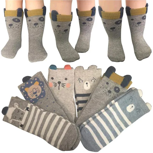 Vista 5 de Calcetines para bebé 6 pares antideslizantes de 12 a 36 meses para bebés y niñas