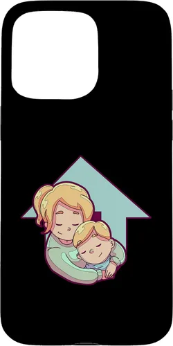 Vista 28 de iPhone 16 Mother And Child Illustration For Kids Case