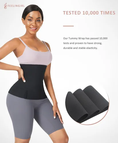 Vista 3 de FeelinGirl Entrenador de cintura para mujer, faja reductora de cintura para sauna, faja para abdomen, talla grande, vendaje Snatch Me Up