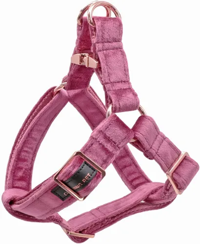 Vista 13 de ARING PET Arnés halter para perro, arnés de terciopelo para perro, arnés halter para perro sin tirones, arnés ajustable resistente para perros