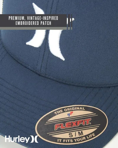 Vista 6 de Hurley Gorra de béisbol Icon Textures Flexfit para hombre