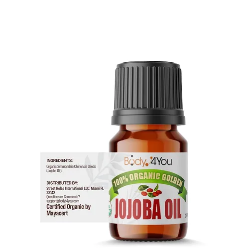 Vista 9 de BodyJ4You Aceite de jojoba orgánico para piercings - USDA 100% puro prensado en frío aceite para estiramiento de orejas - Cuidado de la nariz