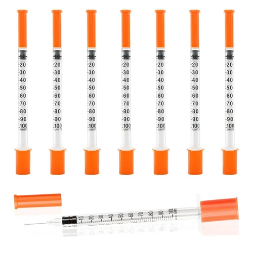 Vista 8 de Jeringas U-100 1ml 29G 0.5in/13mm, Dosificación Cómoda y Precisa, Paquete de 100