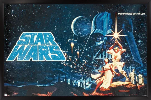 Vista 6 de Star Wars: A New Hope - Póster de pared horizontal, 34 pulgadas de largo x 22.4 pulgadas de ancho, versión premium sin marco