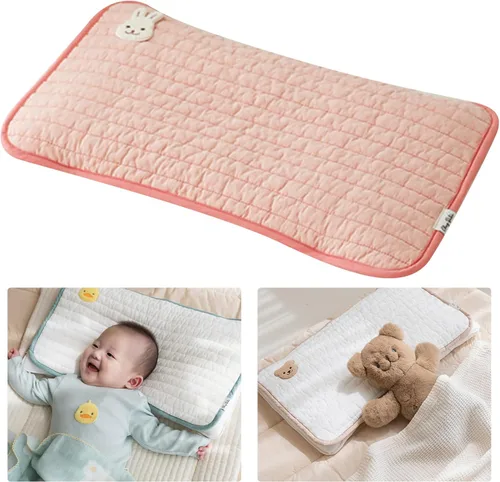 Vista 3 de Funda de almohada para la cabeza del bebé, funda de almohada suave y transpirable para el cuello, fundas de almohada para cochecito, funda