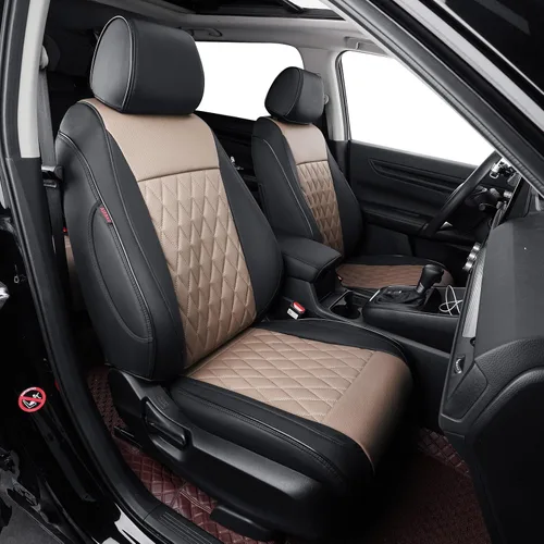 Vista 13 de EKR Fundas de asiento de coche para Honda CRV 2015-2016 Juego completo de Negro (Black)