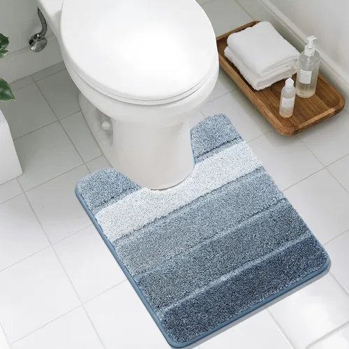 Vista 32 de COSY HOMEER Alfombras de baño de 24 x 17 pulgadas, ultra suaves y absorbentes, con respaldo de TPR antideslizante, lavable a máquina, alfombra Beige