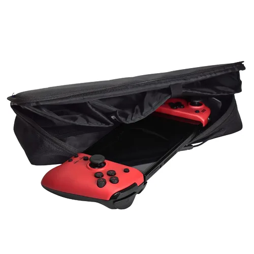Vista 3 de HORI Cargo Pouch - AC Adapter and Split Pad Pro Compatible Travel Case (OLED Model) & Nintendo Switch Lite - Officially Licensed - Nintendo Switch