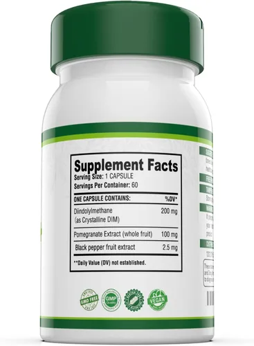 Vista 3 de Simlike Nutracéuticos - DIM, hormona + desintoxicación (60 cápsulas)