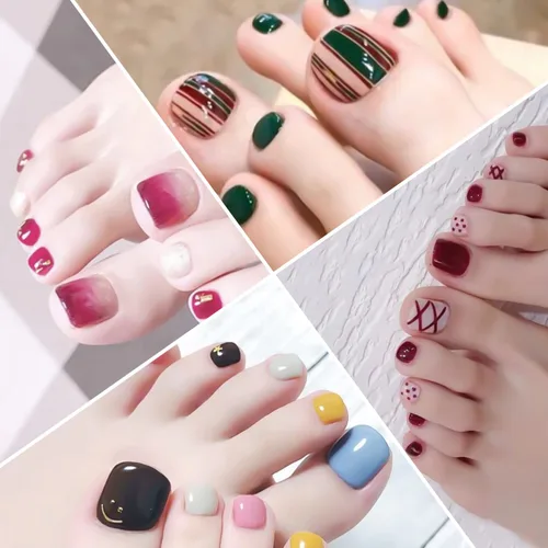 Vista 7 de 20 hojas de 440 piezas de diseños de moda, calcomanías de uñas completas para mujeres, uñas de los pies, calcomanías de esmalte de uñas de gel