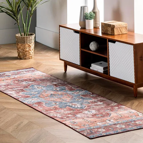 Vista 10 de nuLOOM Alfombra protectora contra salpicaduras de 2 x 3 pies, lavable a máquina, con superficie impermeable a prueba de derrames, parte trasera