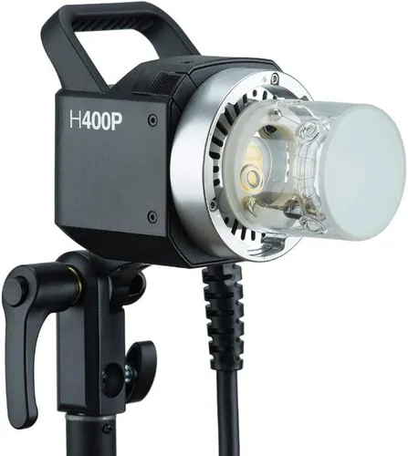 Vista 5 de Godox Cabezal de flash H400P 400Ws con montaje Bowen, lámpara de luz de extensión portátil para Godox AD400Pro AD400 Pro Speedlight