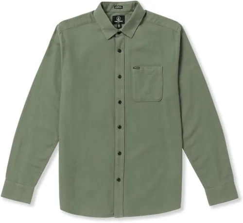 Vista 3 de Volcom Camisa Caden Solid de manga larga con botones para hombre