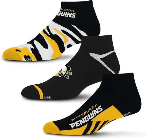 Vista 7 de For Bare Feet NHL calcetines tobilleros Camo Boom para hombre, paquete de 3