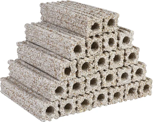Vista 7 de ALEGI Medios de filtro biológico de cerámica, medios de filtro porosos para tanque de sumidero, estanque, tanque de peces de acuario