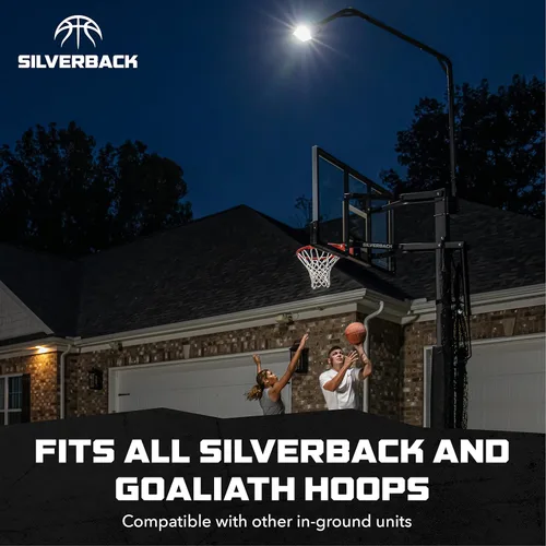 Vista 5 de Silverback La luz LED de aro de baloncesto ilumina el tablero
