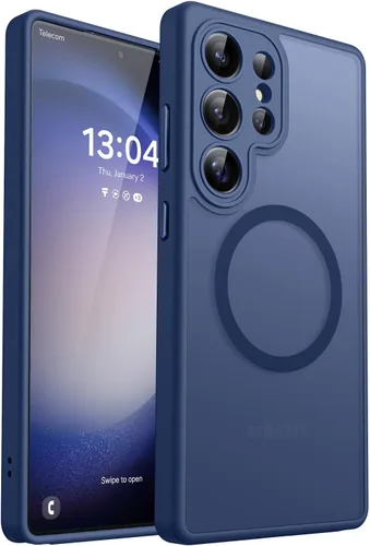 Vista 43 de CANSHN Funda diseñada para Samsung Galaxy A16-5G [protección completa de la cámara] [compatible con Magsafe] funda protectora trasera translúcida
