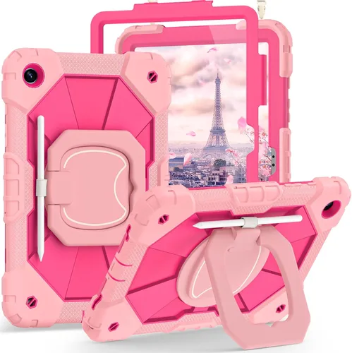 Vista 9 de Auizotl Funda para Samsung Galaxy Tab A9+/A9 Plus de 11 pulgadas (SM-X210/X216/X218) con protector de pantalla/soporte giratorio/soporte