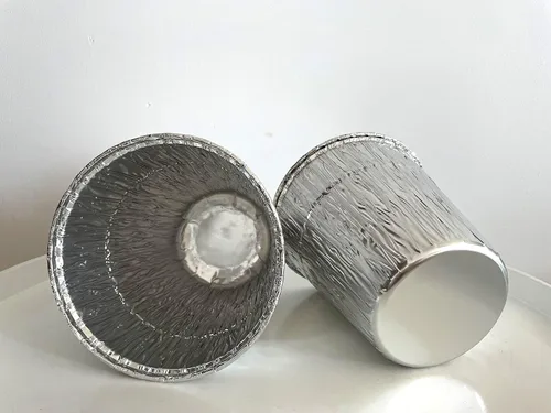 Vista 5 de Revestimiento de cubo de grasa compatible con parrillas Pit Boss de aluminio desechable, accesorios para cocinar, hornear, barbacoa, 5.0 x 4.6