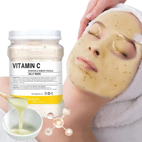 Vista 16 de Máscara de Gel de Jabón para Faciales, Hidratante y Humectante, Máscara Facial de Gel de Goma Desmontable para Hidratación Profunda y Brillo, Frasco