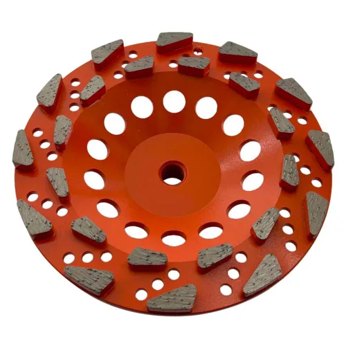 Vista 7 de Muelas abrasivas de diamante de alto rendimiento de 4.5" para concreto, pintura, epoxi, masilla, eliminación de revestimiento, grano #30/40, 6