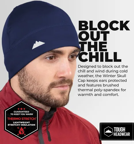 Vista 36 de Tough Headwear Skull Cap for Men-Motorcycle Head Cap,Sweat Caps for Men, Skull Cap Helmet Liner,Running Beanie Parent