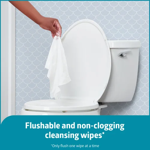 Vista 2 de Paños para limpieza personal ReadyFlush de Medline , MSC263800, 1, 1
