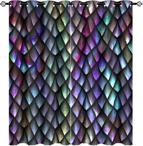 Vista 84 de Cortinas opacas de constelación para sala de estar, arte moderno abstracto, negro, galaxia, blanco, patrón de símbolo de constelación
