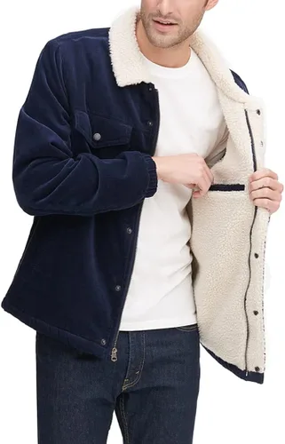 Vista 5 de Levis - Chaqueta de pana de sherpa estilo camionero para hombre